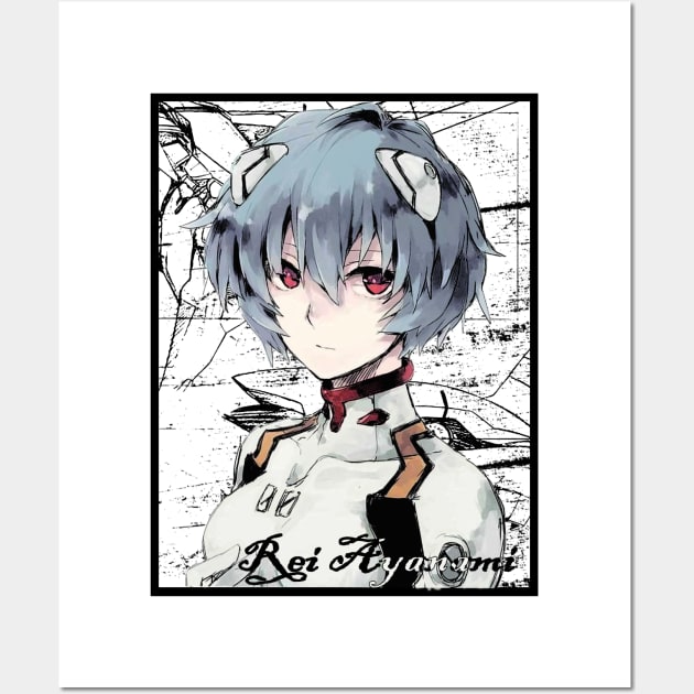 Rei Ayanami Wall Art by Kaniart